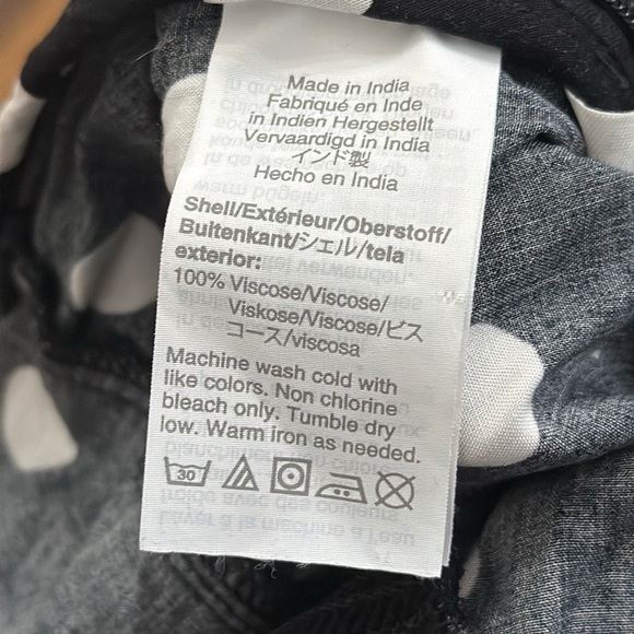 J.Crew Black White Polka Dot Wide Leg Strappy Jumpsuit Size 6 - Picture 9 of 9